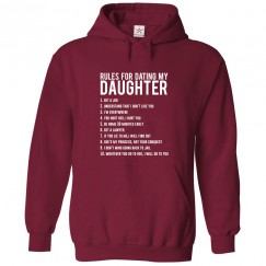Rules For Dating My Daughter Classic Unisex Adults Pullover Hoodie For Possesive Parent